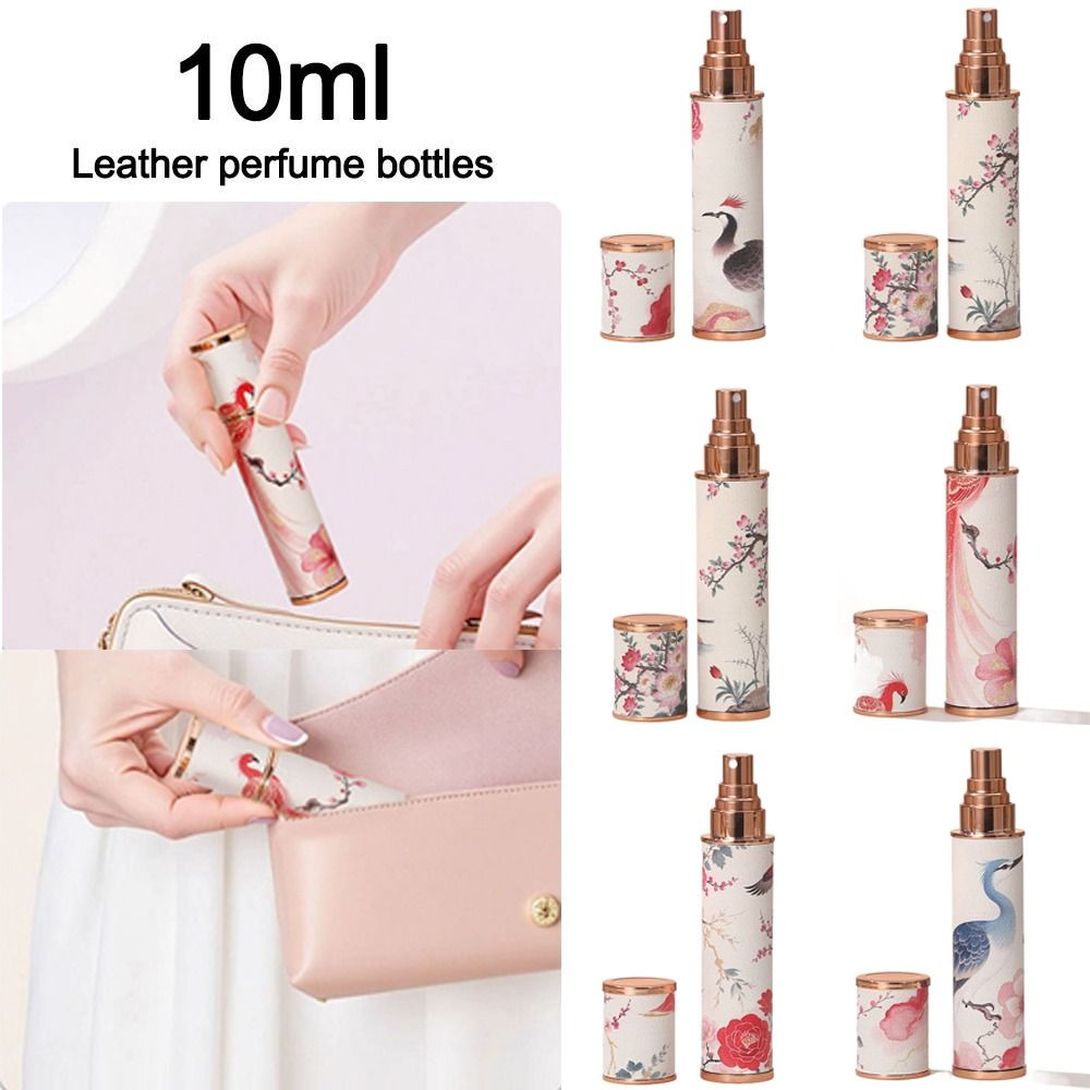 Misting Bottle Fine - Portable PU Leather Perfume Bottle Phoenix