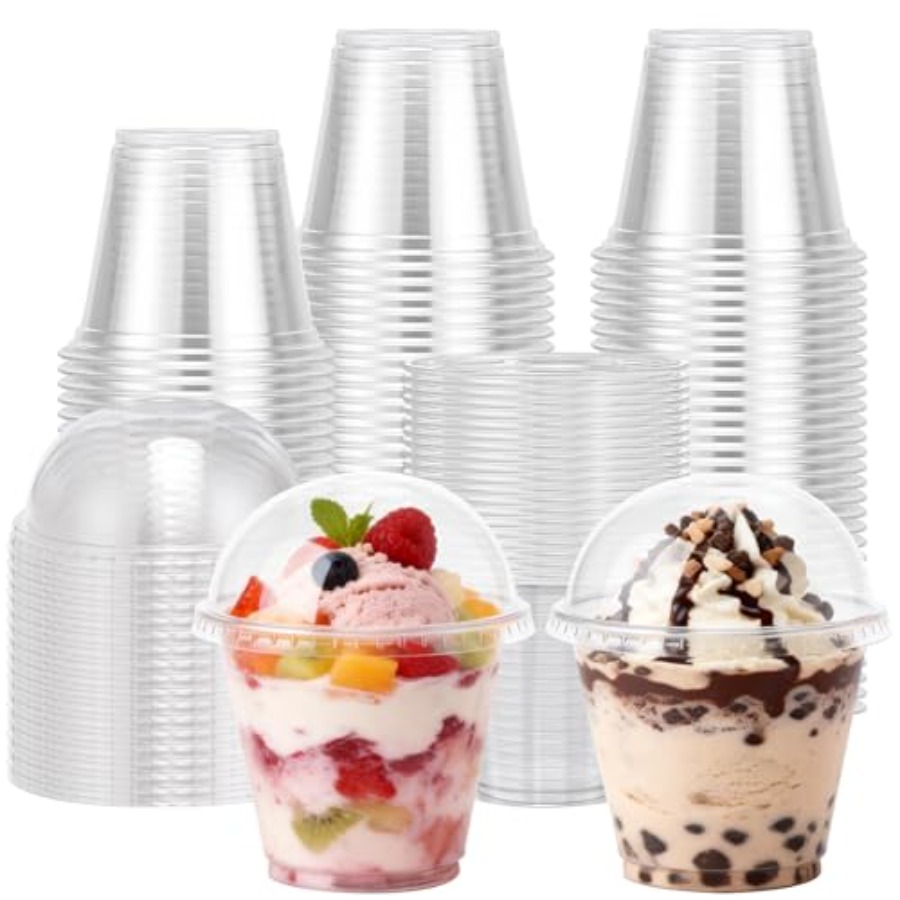 200 Pack 9 oz Clear Plastic Cu - Plastic Dome Clear ulasan dan harga