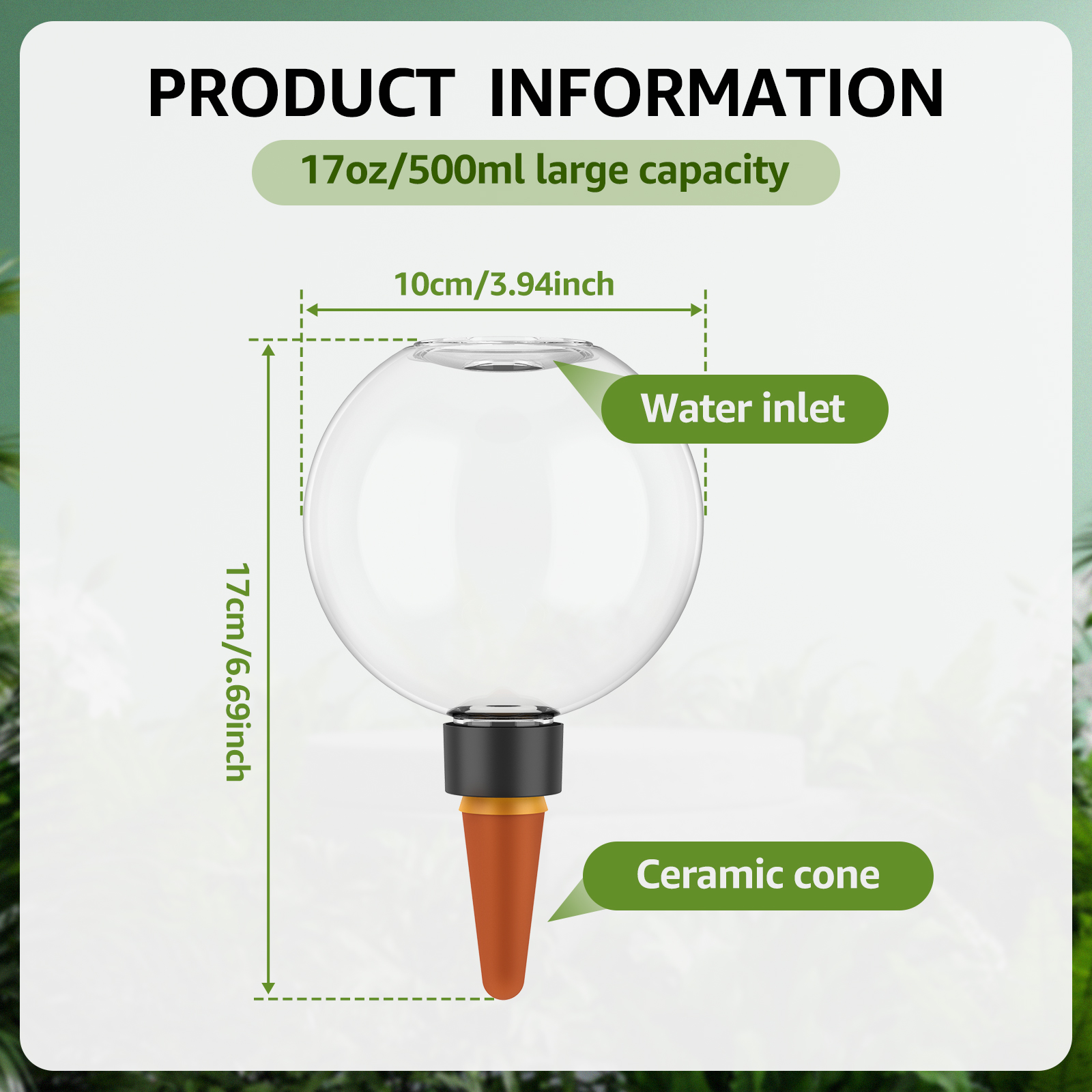 2/4Pcs 500ML Automatic Drip Ir - Self Watering Insert ulasan dan harga