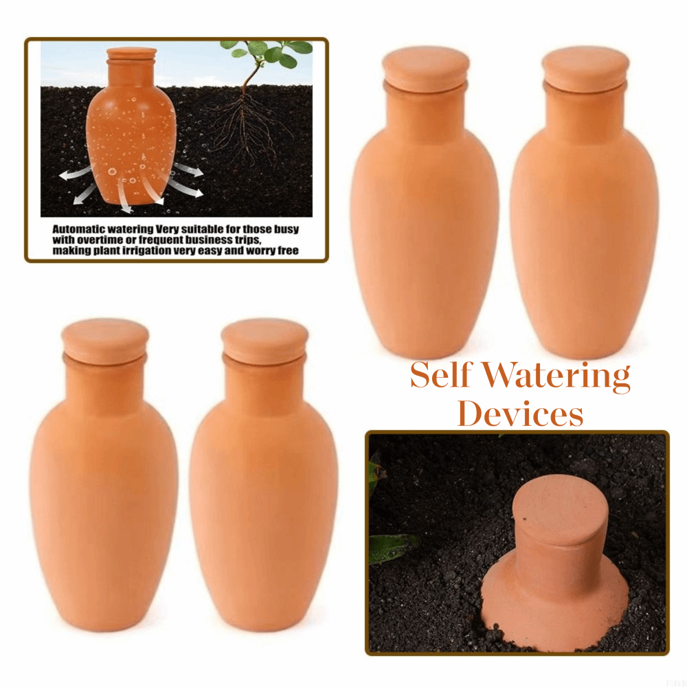 4Pcs Terracotta Material Autom - Self Watering Insert ulasan dan harga