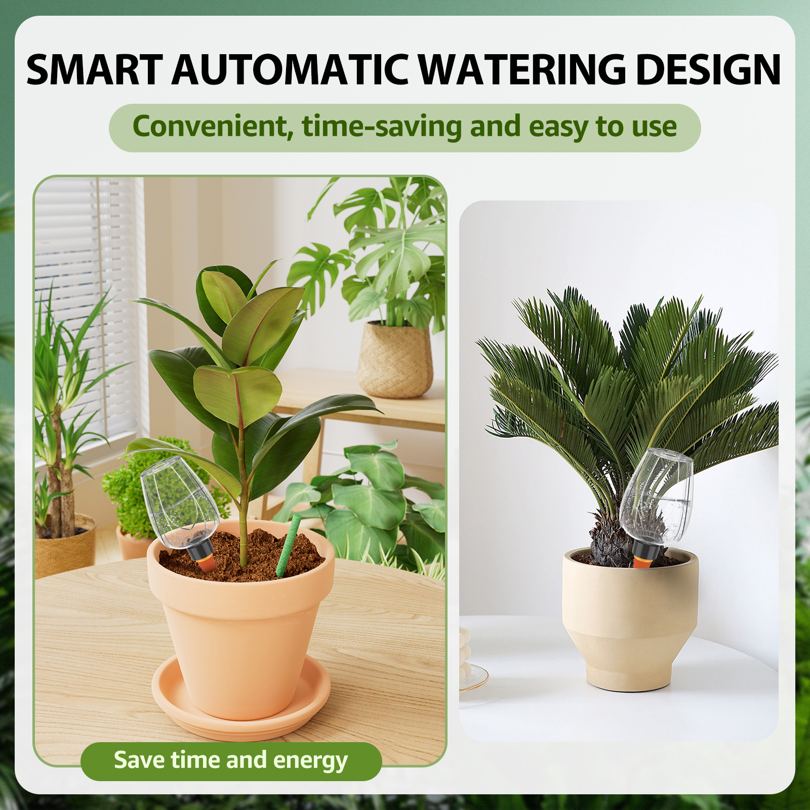 4Pcs Plant Watering Globe Clea - Self Watering Insert ulasan dan harga