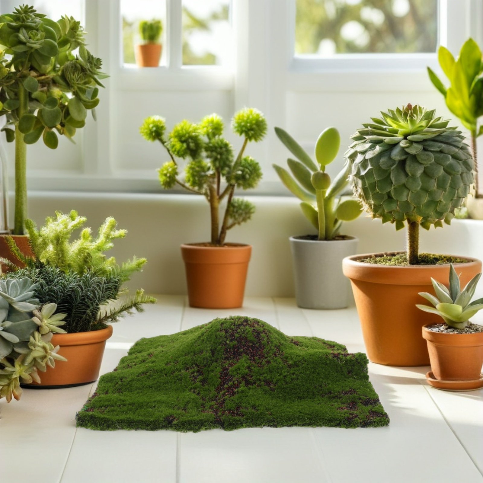 Fake Moss Grass Artificial Gre - Sphagnum Moss Dry ulasan dan harga