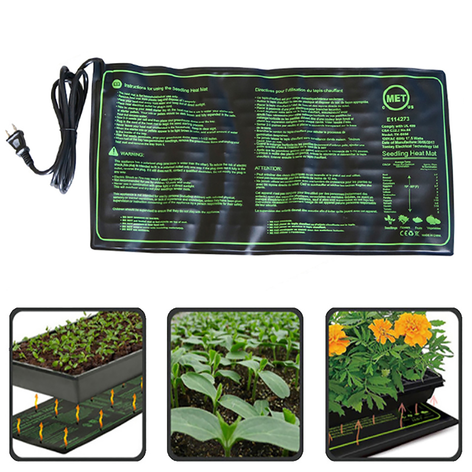 110/120/220/230V Seedling Heat - Heat Mat Seedling ulasan dan harga