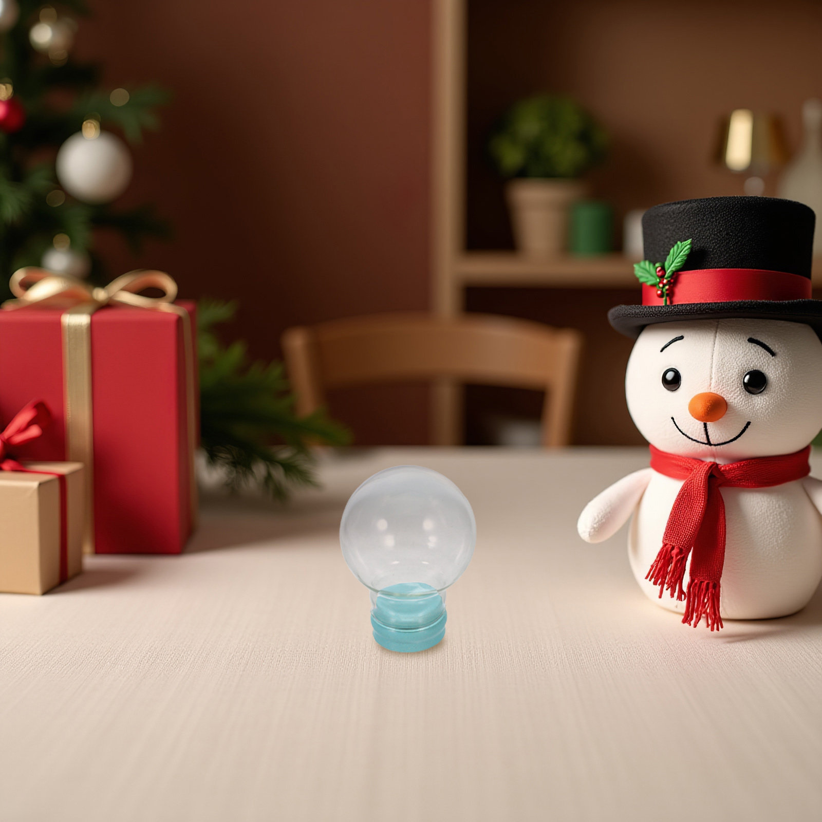 3Pcs Empty Snow Globe Glass Do - Plastic Dome Clear ulasan dan harga