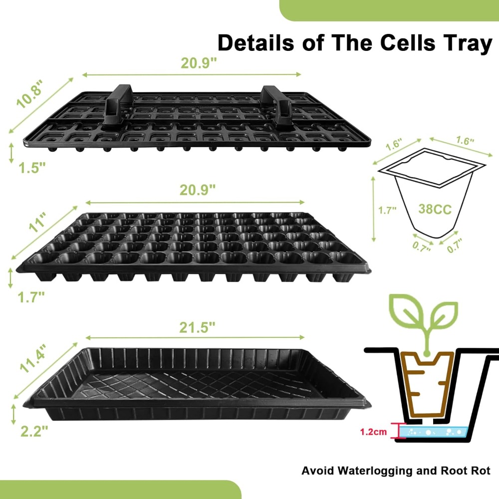 72 Cell Seed Starter Trays wit - Propagation Tray 72 ulasan dan harga