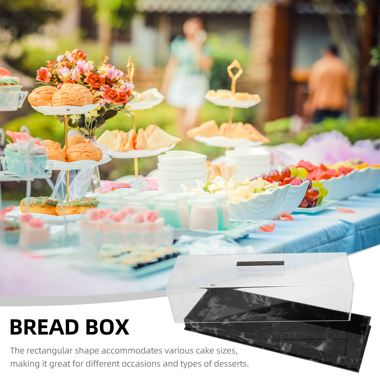 Rectangular Cake Display Box A - Plastic Dome Clear ulasan dan harga
