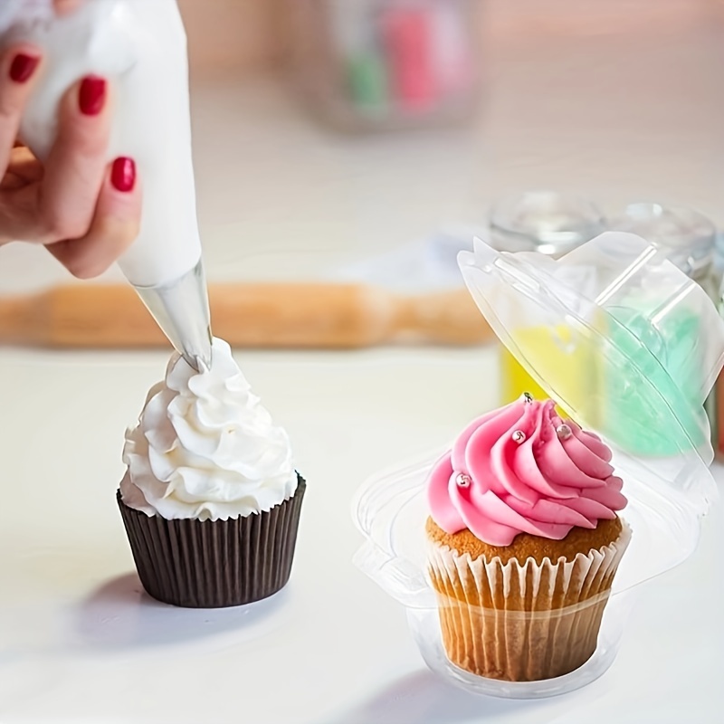 200-Piece Stackable Cupcake Co - Plastic Dome Clear ulasan dan harga