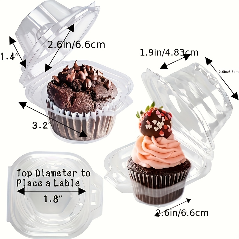 200-Piece Stackable Cupcake Co - Plastic Dome Clear ulasan dan harga