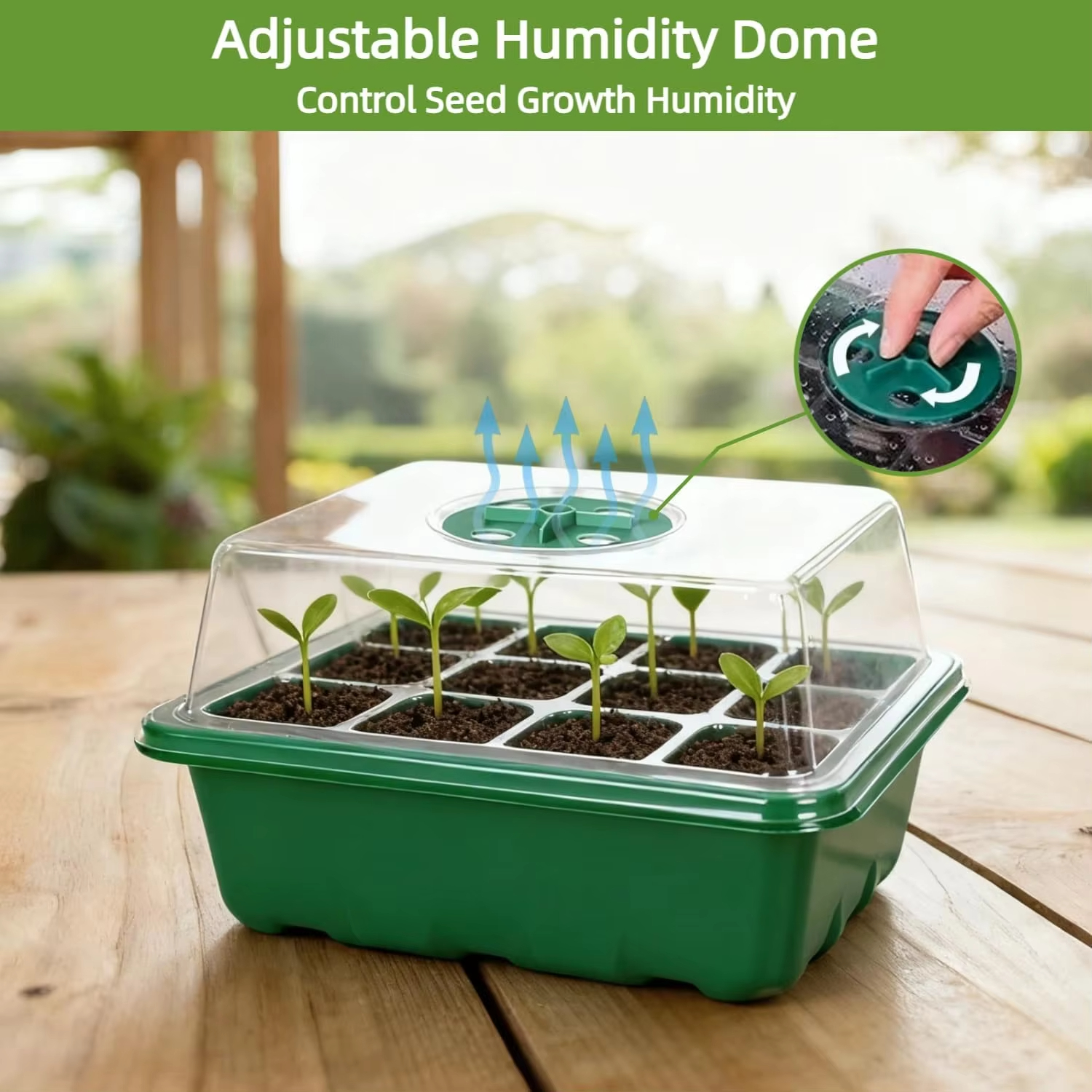 3Pcs Seed Starter Tray Mini Gr - Humidity Dome Kit ulasan dan harga